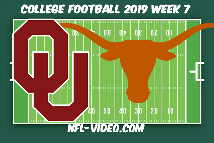 Oklahoma vs Texas Football Full Game & Highlights 2019 Week 7 College Football