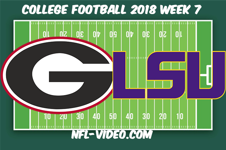 Georgia vs LSU Football Full Game & Highlights 2018 College Football