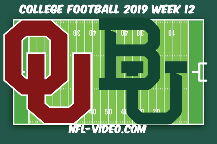 Oklahoma vs Baylor Football Full Game & Highlights 2019 Week 12 College Football