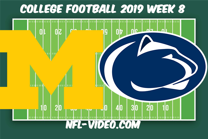 Michigan vs Penn State Football Full Game & Highlights 2019 Week 8 College Football