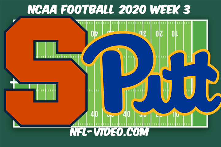 Syracuse vs Pittsburgh Football Full Game & Highlights 2020 College Football Week 3