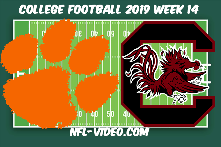 Clemson vs South Carolina Football Full Game & Highlights 2019 Week 14 College Football