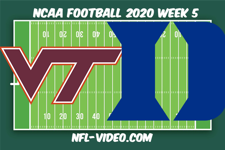 Virginia Tech vs Duke Football Full Game & Highlights 2020 College Football Week 5