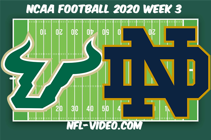 South Florida vs Notre Dame Football Full Game & Highlights 2020 College Football Week 3