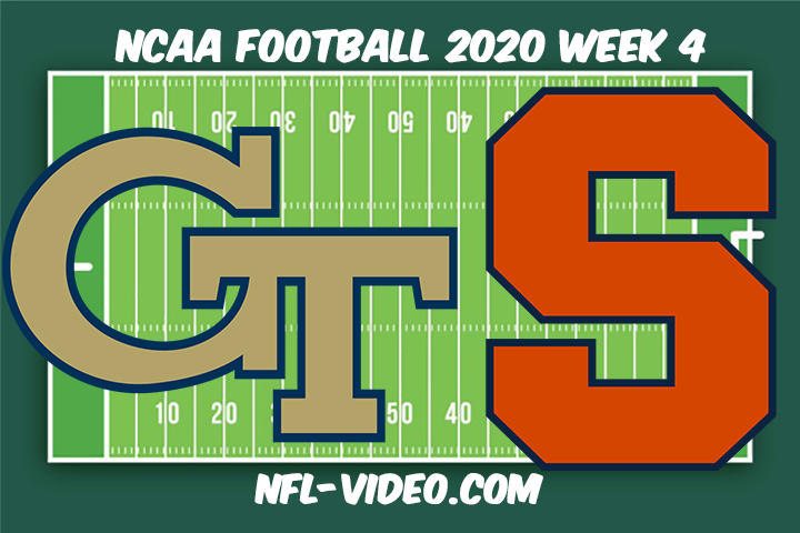 Georgia Tech vs Syracuse Football Full Game & Highlights 2020 College Football Week 4