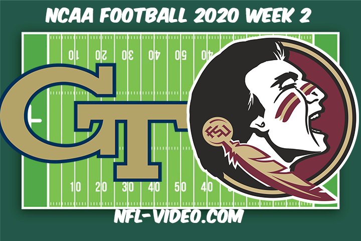Georgia Tech vs Florida State Football Full Game & Highlights 2020 College Football Week 2