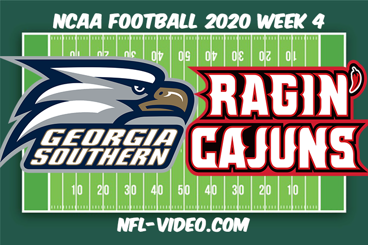 Georgia Southernvs Louisiana Football Full Game & Highlights 2020 College Football Week 4