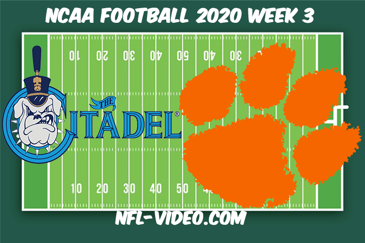 Citadel vs Clemson Football Full Game & Highlights 2020 College Football Week 3