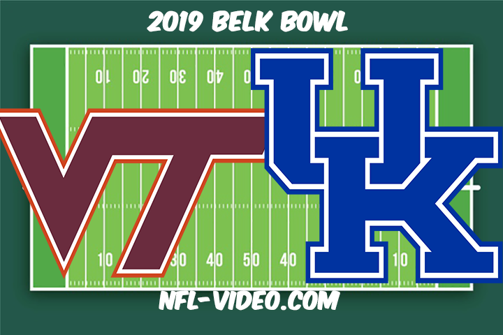 Virginia Tech vs Kentucky Football Full Game & Highlights 2019 Belk Bowl