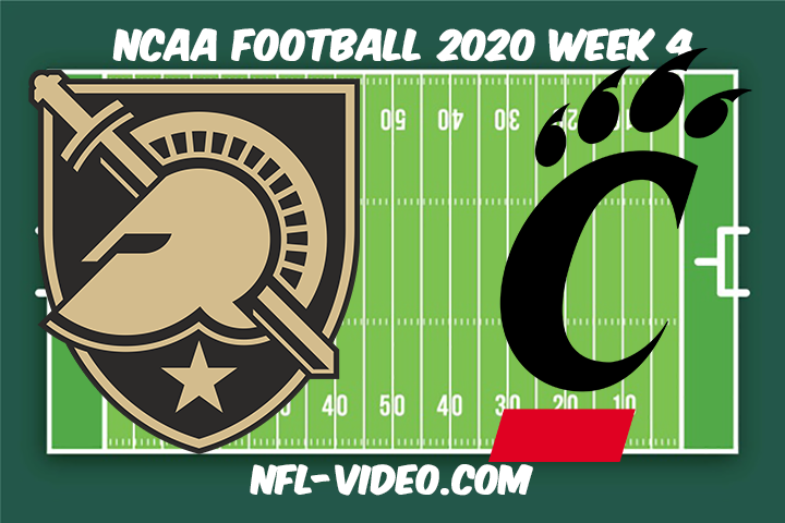 Army Black Knights vs Cincinnati Bearcats Football Full Game & Highlights 2020 College Football Week 4