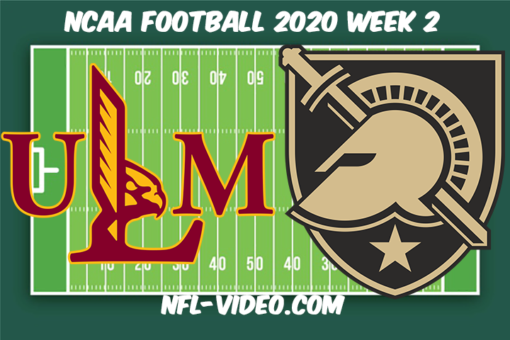 UL Monroe vs Army Football Full Game & Highlights 2020 College Football Week 2