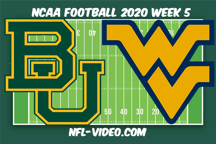Baylor vs West Virginia Football Full Game & Highlights 2020 College Football Week 5