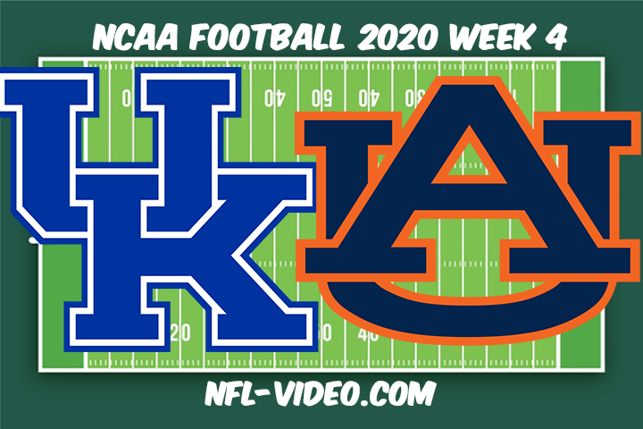 Kentucky vs Auburn  Football Full Game & Highlights 2020 College Football Week 4