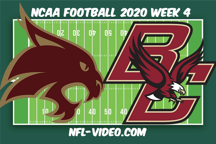 Texas State vs Boston College Football Full Game & Highlights 2020 College Football Week 4