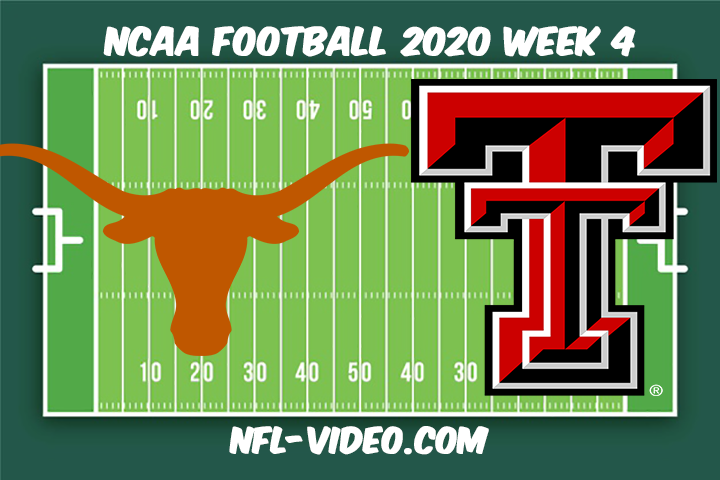 Texas vs Texas Tech Football Full Game & Highlights 2020 College Football Week 4
