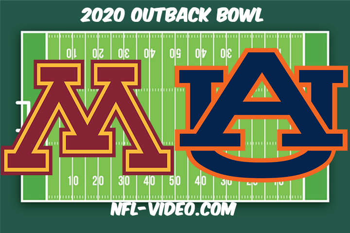 Minnesota vs Auburn Football Full Game & Highlights 2020 Outback Bowl