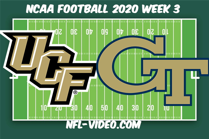 UCF vs Georgia Tech Football Full Game & Highlights 2020 College Football Week 3