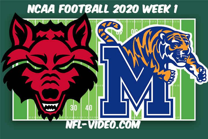 Arkansas State vs Memphis Football Full Game & Highlights 2020 College Football Week 1