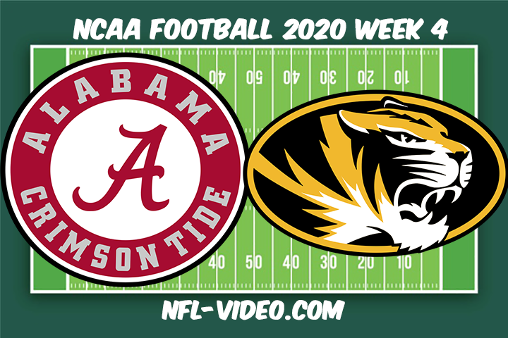 Alabama vs Missouri Football Full Game & Highlights 2020 College Football Week 4