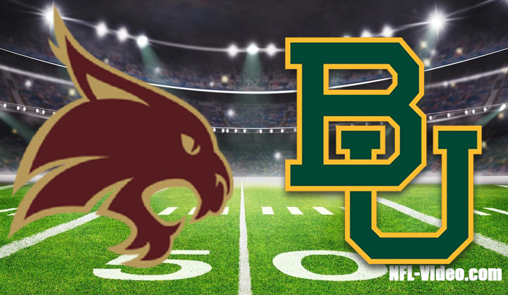 Texas State vs Baylor Football Week 3 2022 Full Game Replay NCAA College Football