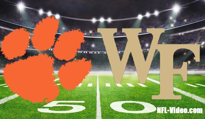Clemson vs Wake Forest Football Week 4 2022 Full Game Replay NCAA College Football