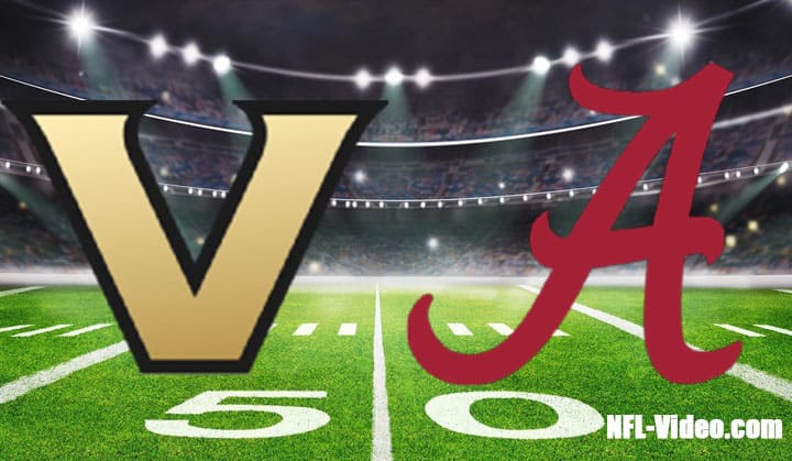 Vanderbilt vs Alabama Football Week 4 2022 Full Game Replay NCAA College Football