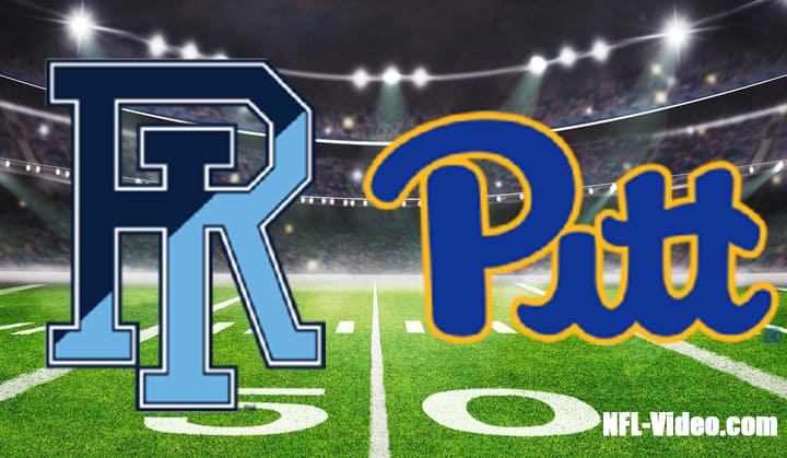 Rhode Island vs Pittsburgh Football Week 4 2022 Full Game Replay NCAA College Football