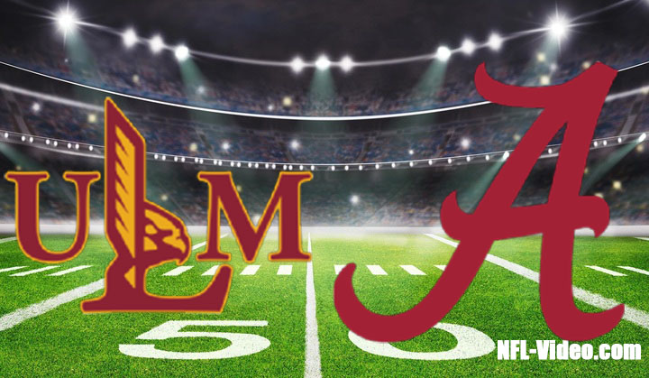 UL Monroe vs Alabama Football Week 3 2022 Full Game Replay NCAA College Football