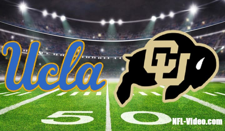 UCLA vs Colorado Football Week 4 2022 Full Game Replay NCAA College Football
