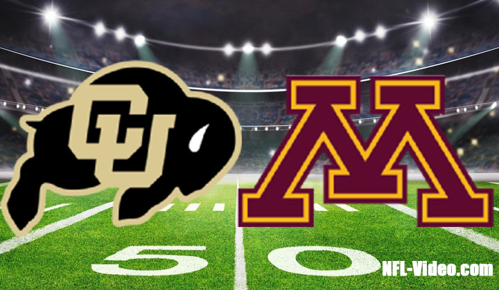 Colorado vs Minnesota Football Week 3 2022 Full Game Replay NCAA College Football