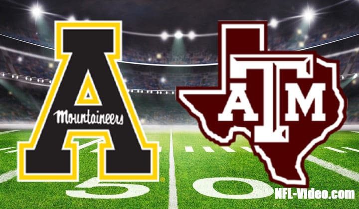 Appalachian State vs Texas A&M Football Week 2 2022 Full Game Replay NCAA College Football