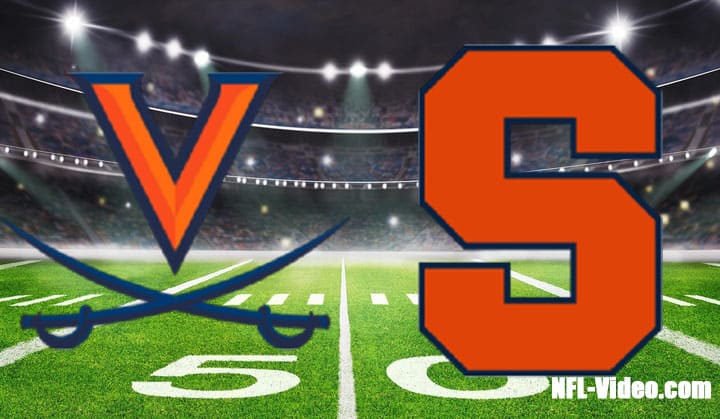 Virginia vs Syracuse Football Week 4 2022 Full Game Replay NCAA College Football