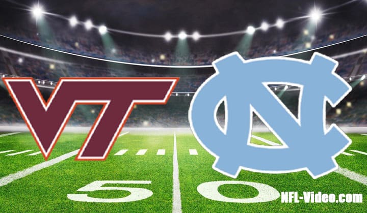 Virginia Tech vs North Carolina Football Week 5 2022 Full Game Replay NCAA College Football