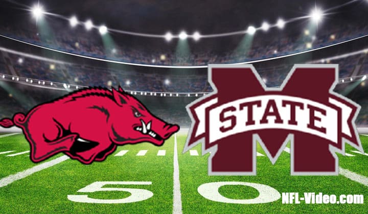 Arkansas vs Mississippi State Football Week 6 2022 Full Game Replay NCAA College Football