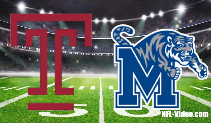 Temple vs Memphis Football Week 5 2022 Full Game Replay NCAA College Football