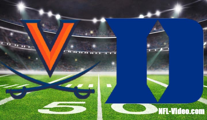 Virginia vs Duke Football Week 5 2022 Full Game Replay NCAA College Football