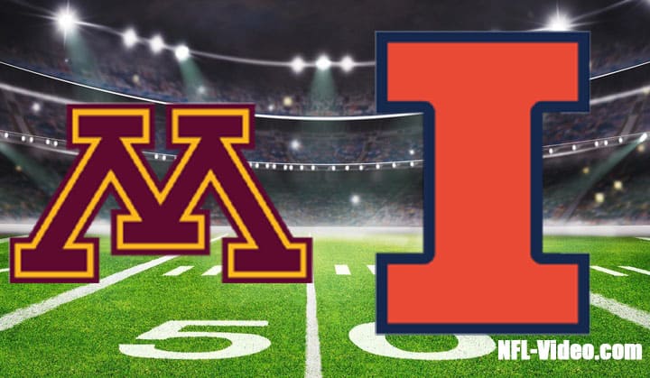 Minnesota vs Illinois Football Week 7 2022 Full Game Replay NCAA College Football