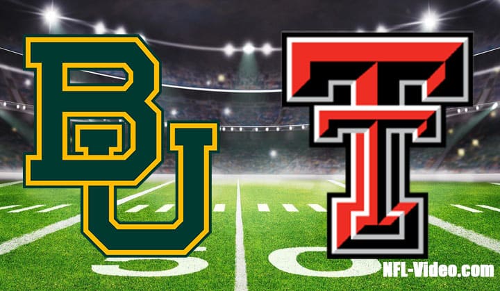 Baylor vs Texas Tech Football Week 9 2022 Full Game Replay NCAA College Football