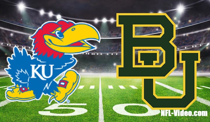 Kansas vs Baylor Football Week 8 2022 Full Game Replay NCAA College Football