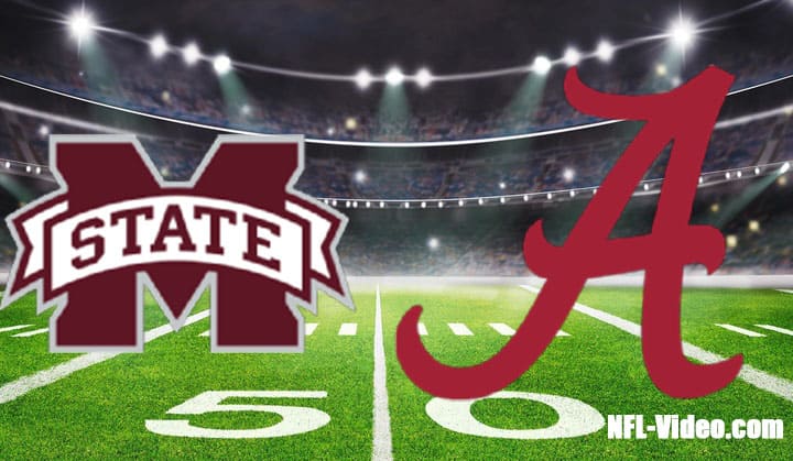 Mississippi State vs Alabama Football Week 8 2022 Full Game Replay NCAA College Football