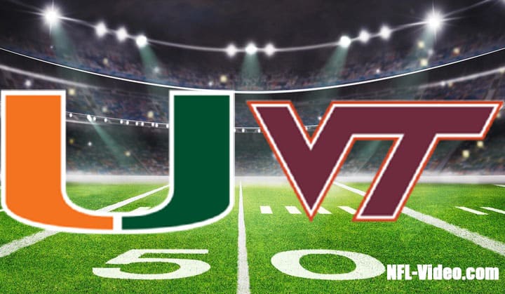 Miami vs Virginia Tech Football Week 7 2022 Full Game Replay NCAA College Football