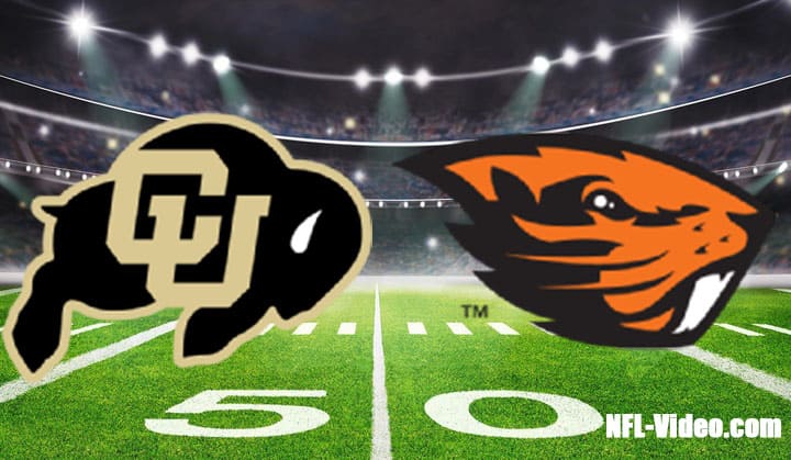 Colorado vs Oregon State Football Week 8 2022 Full Game Replay NCAA College Football
