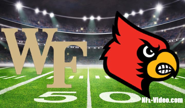 Wake Forest vs Louisville Football Week 9 2022 Full Game Replay NCAA College Football