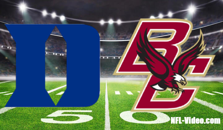 Duke vs Boston College Football Week 10 2022 Full Game Replay NCAA College Football