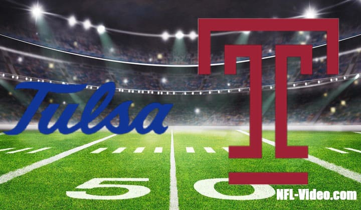 Tulsa vs Temple Football Week 8 2022 Full Game Replay NCAA College Football