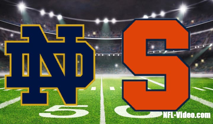 Notre Dame vs Syracuse Football Week 9 2022 Full Game Replay NCAA College Football