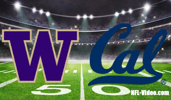 Washington vs California Football Week 8 2022 Full Game Replay NCAA College Football