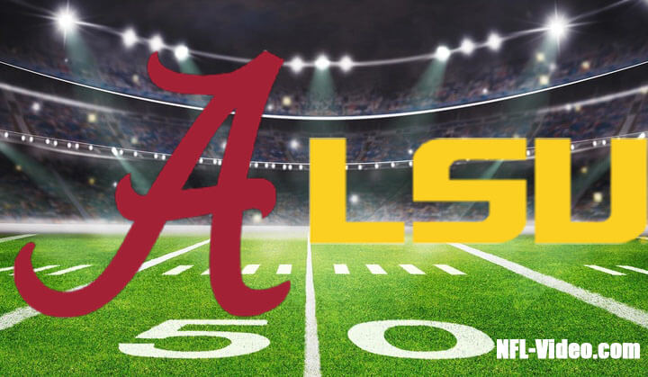 Alabama vs LSU Football Week 10 2022 Full Game Replay NCAA College Football