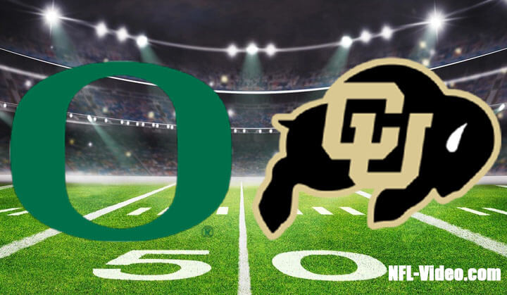 Oregon vs Colorado Football Week 10 2022 Full Game Replay NCAA College Football