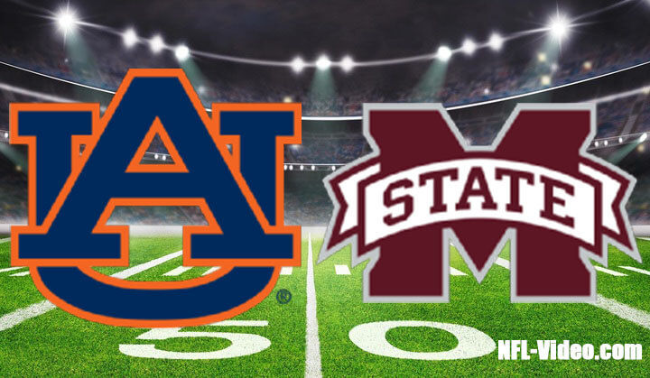 Auburn vs Mississippi State Football Week 10 2022 Full Game Replay NCAA College Football